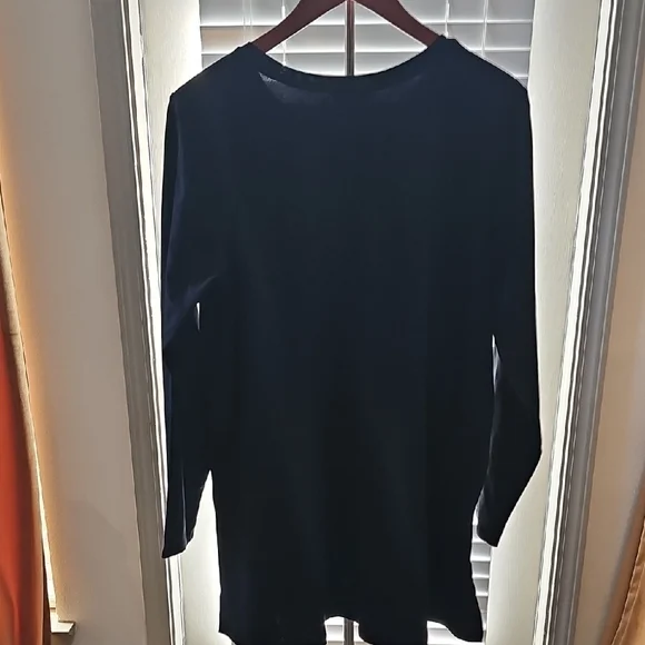 Eileen Fisher Black Tunic Top - Picture 3 of 5
